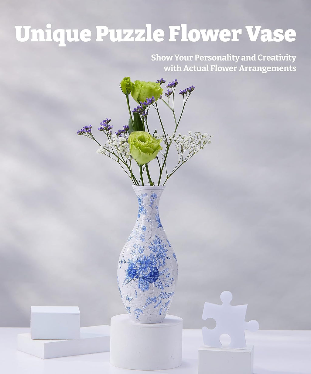 Elevated 3D Puzzle Vase for Home