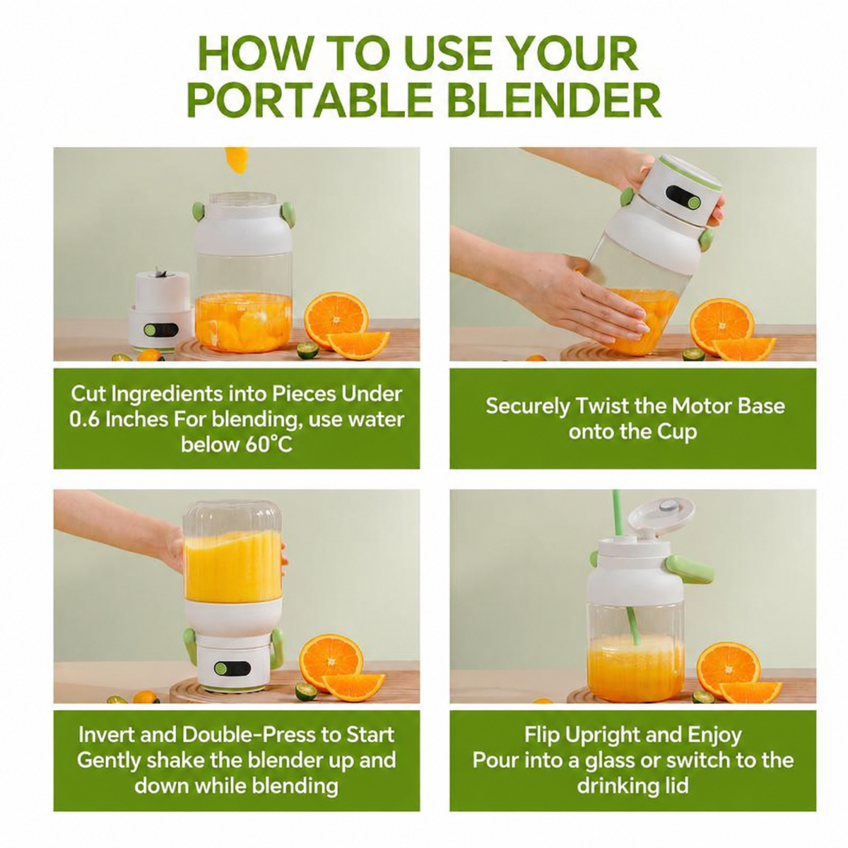 Cobrella - Cordless Blender for Fresh Smoothies