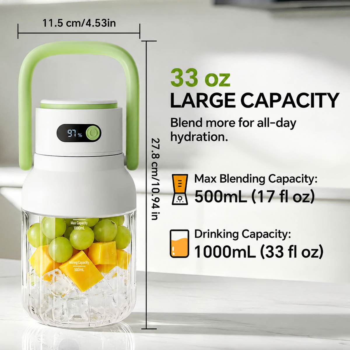 Cobrella - Cordless Blender for Fresh Smoothies