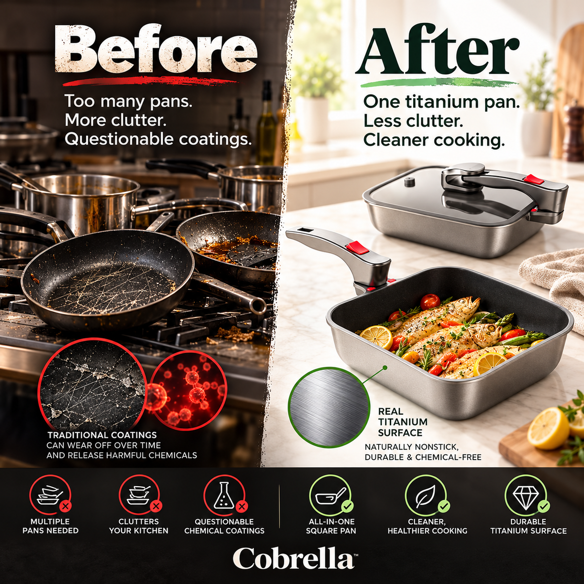 Cobrella™ Titanium-Reinforced Pan