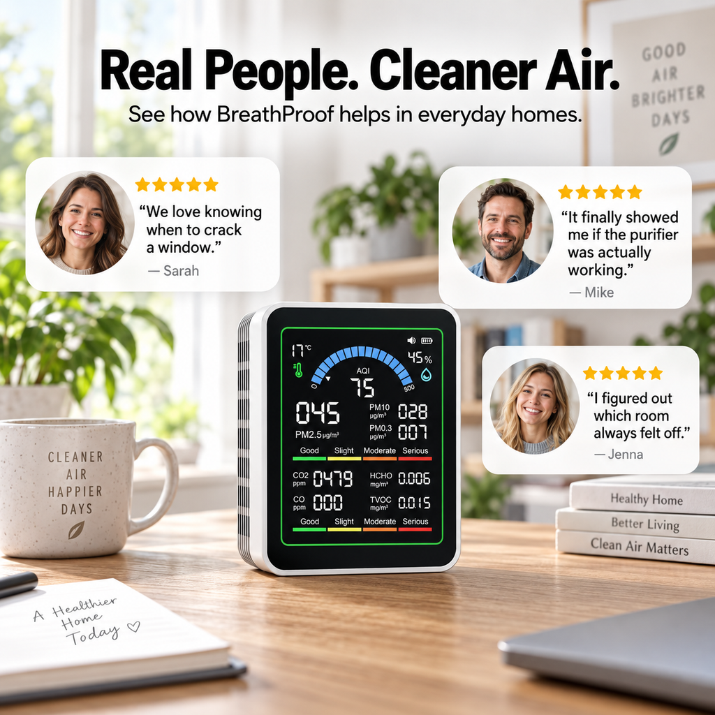 BreathProof - Air Quality and Dangerous Particle Detector