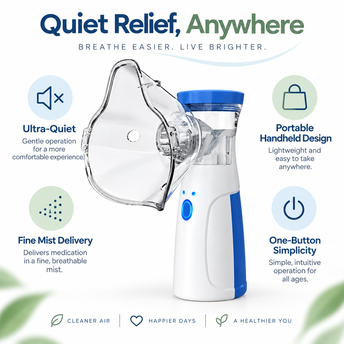 BreathProof - Portable, Powerful, and Reliable Nebulizer