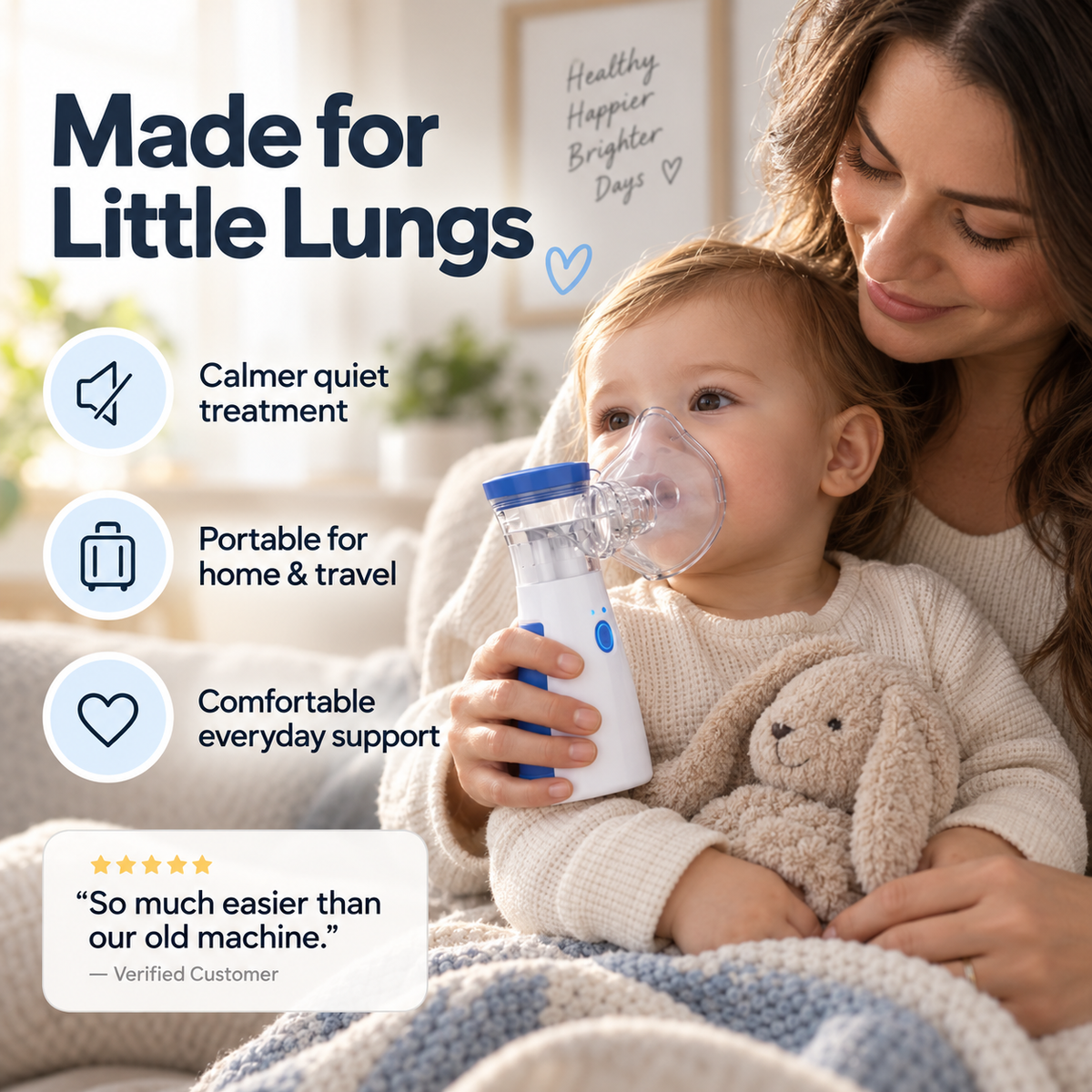 BreathProof - Portable, Powerful, and Reliable Nebulizer
