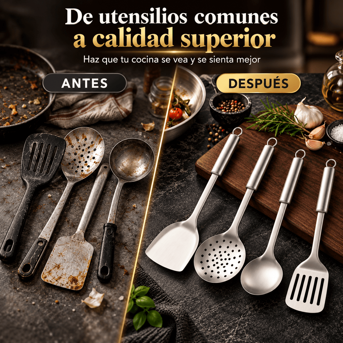 4-Piece Titanium Utensil Set
