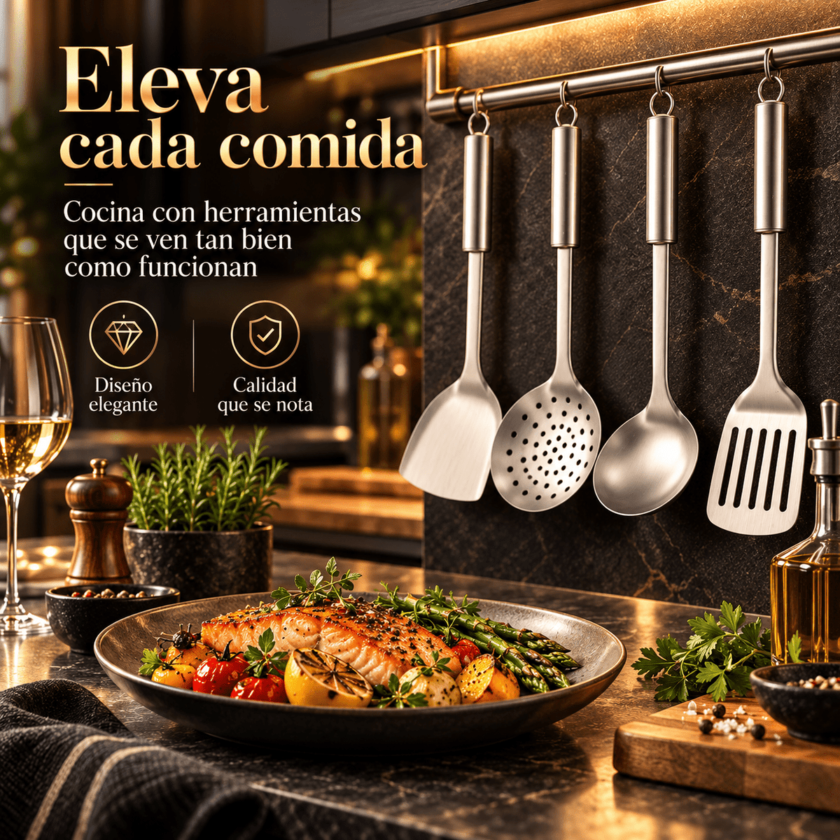 4-Piece Titanium Utensil Set
