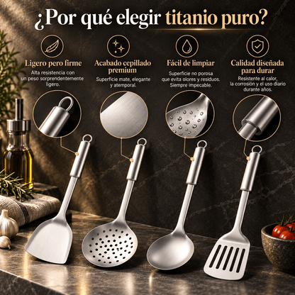 4-Piece Titanium Utensil Set