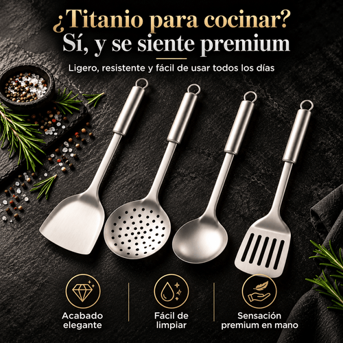 4-Piece Titanium Utensil Set